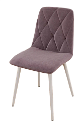 Стул DC-2103 (каркас белый тк. Велюр   сирень (S48))